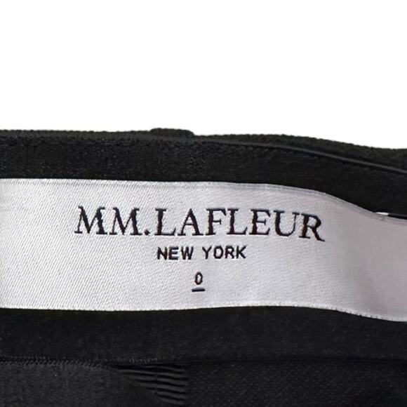 MM. Lafleur The Crosby Skirt Textured Ponte Black - Picture 6 of 6